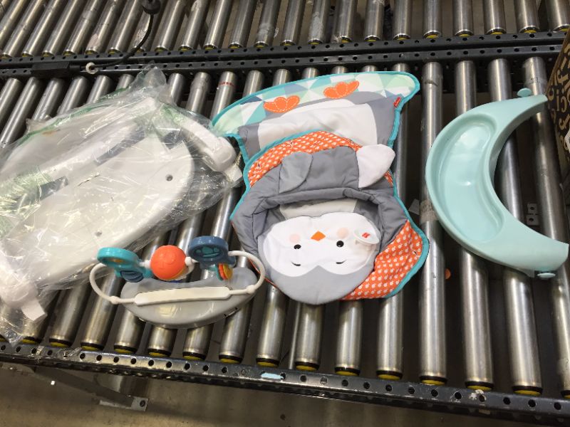 Photo 2 of Fisher-Price Sit-Me-Up Floor Seat with Tray, Penguin-Themed Portable Infant Chair with Snack Tray and Toys
