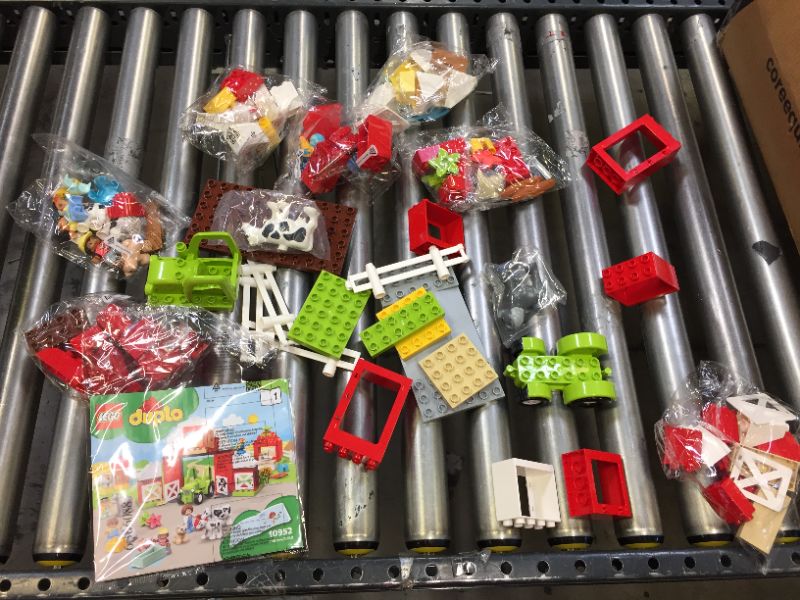 Photo 2 of LEGO DUPLO Town Barn, Tractor & Farm Animal Care 10952 Playset (97 Pieces)---SOME PARTS SEEM TO HAVE NO BAG BUT LOOK NEW----OPEN BOX---BOX HAS DAMAGE---