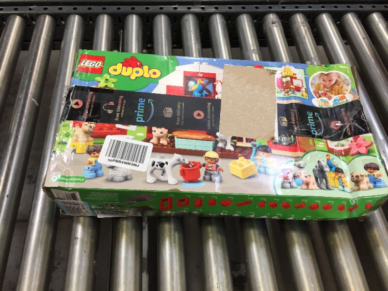 Photo 4 of LEGO DUPLO Town Barn, Tractor & Farm Animal Care 10952 Playset (97 Pieces)---SOME PARTS SEEM TO HAVE NO BAG BUT LOOK NEW----OPEN BOX---BOX HAS DAMAGE---