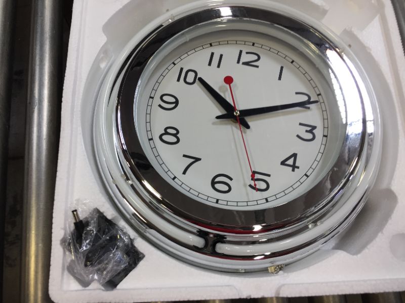 Photo 2 of 14" LIGHT RING WALL CLOCK