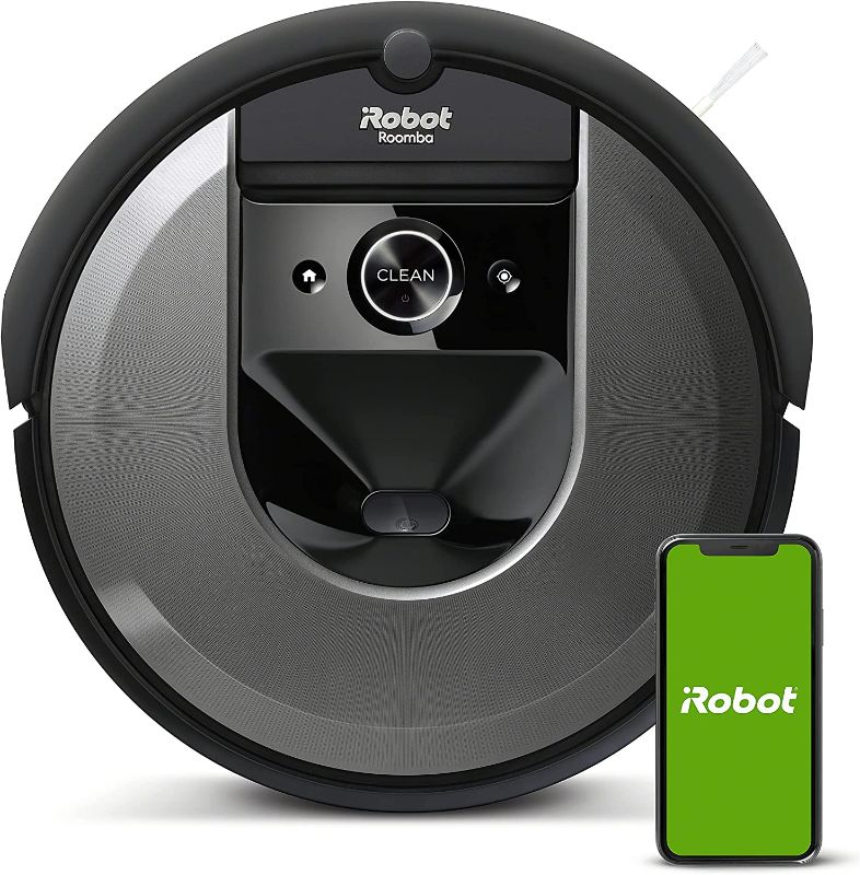 Photo 1 of iRobot Roomba i7 RVB-Y2 Robot Vacuum- Wi-Fi Connected, Smart Mapping, Works with Alexa, Ideal for Pet Hair, Works With Clean Base, Black---ITEM IS DIRTY---
