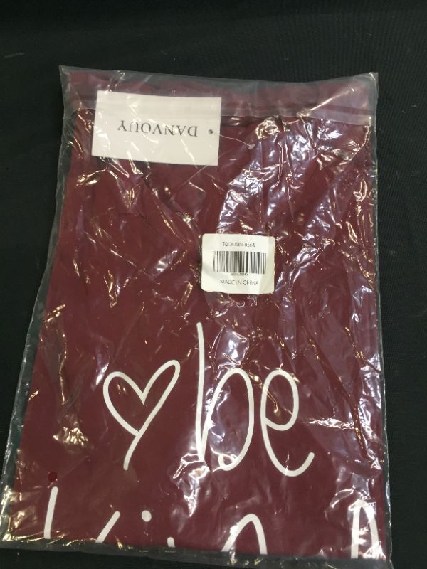 Photo 1 of WOMEN'S BE KIND V-NECK SHIRT SIZE MEDIUM