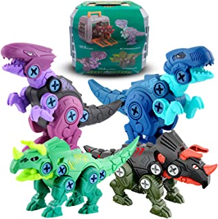 Photo 1 of ASIV Dinosaur Toys for Kids 3-5 5-7, Take Apart Dinosaur Toy with Storage Box, Kids Toys Dinosaurs Construction