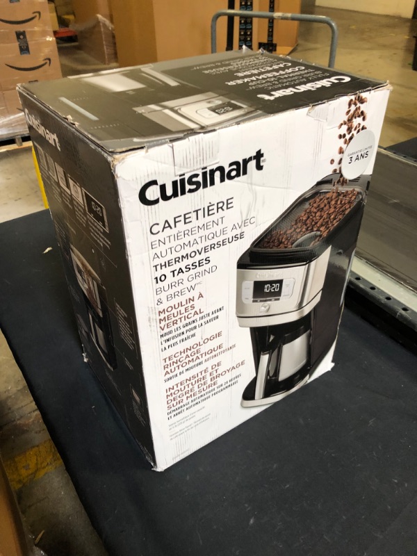 Photo 2 of Cuisinart DGB-850C Fully Automatic Burr Grind & Brew 10 Cup Coffemaker, with Thermal Carafe