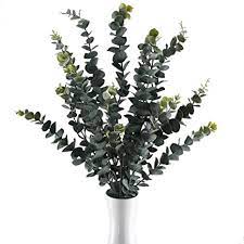 Photo 1 of ARTIFICIAL EUCALYPTUS STEMS DECORATIONS VASE FILLERS 17" 20 PCS (VASE NOT INCLUDED, COLOR MAY BE DIFFERENT THEN STOCK PHOTO)