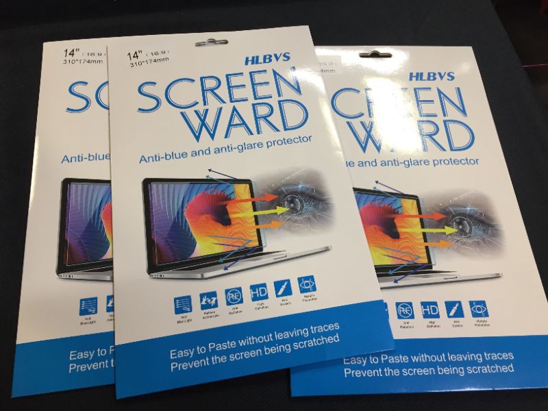 Photo 2 of 14" Laptop Anti Blue Light Anti Glare Screen Protector Display 16:9 Compatible with HP Pavilion 14 HP ChromeBook 14 HP Stream 14 Acer Chromebook 14 Acer Aspire 14 ASUS VivoBook 14 Screen Protector (14" laptop)
3 PACK