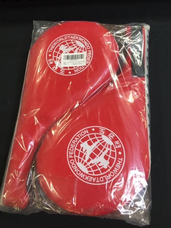 Photo 2 of 2 Pack Taekwondo Kick Pads, Red Durable Kick Pad Training Clapper Target Strike Targets for TKD Karate, Taekwondo, Martial Arts Strike Training
