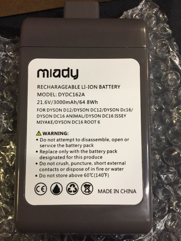 Photo 3 of 21.6V 3000mAh New Battery Compatible with DC16 DC12 DC16 Animal Pink Motorhead 12097 912433-01 912433-03 912433-04 BP01 Root 6 Issey Miyake Exclusive Handheld Vacuum Cleaner
