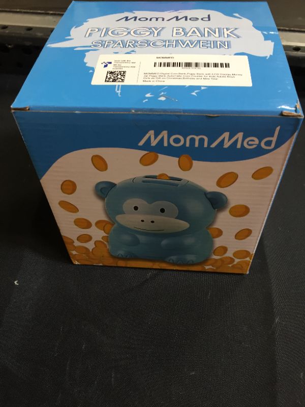 Photo 2 of Piggy Bank, Money Box with Automatic Counting for Boys, Girls and Adults ,Counter Bank with LCD Display, Money Jar with Child Stickers, Best Gift for Any Festivals (Monkey)
