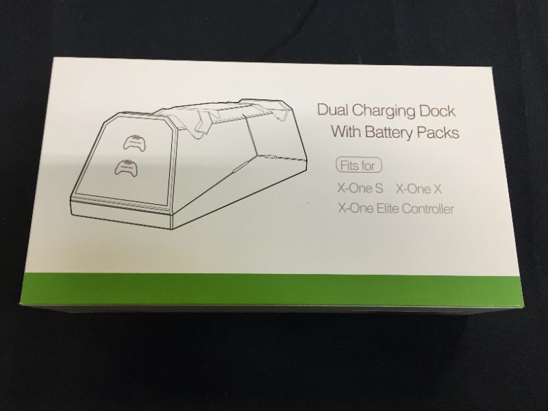 Photo 2 of innoAura Dual Xbox One Controller Charger - 1600mAh x 2 Rechargeable Battery Packs for Xbox One, Xbox One S, Xbox One X, Xbox One Elite Controller
