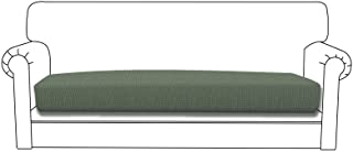 Photo 1 of Easy-Going Stretch Cushion CoverSofa Cushion Furniture Protector Sofa Seat Sofa slipcover Sofa Cover Soft Flexibility with Elastic Bottom(Oversized Sofa Cushion,Greyish Green)
