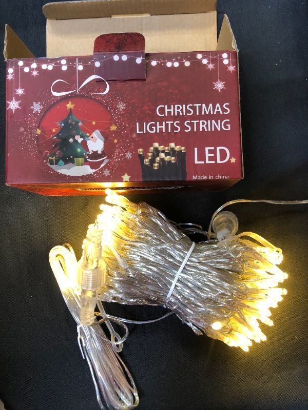 Photo 2 of 66FT 150 LED Christmas Lights, Extendable 8 Modes Waterproof Christmas String Lights Indoor Outdoor, Decoration for Christmas Trees, Patio, Party, Holiday, Wedding, Room, Warm White
