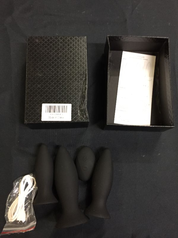 Photo 1 of 3 pc Vibrating Butt Plug Set Anal Plug Training Kit (missing one piece, damages to packaging)