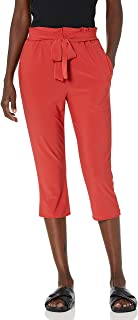 Photo 1 of Star Vixen Women's Plus Size Tapered Leg Cropped Pants, Rust, 4X
