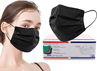 Photo 1 of 50 Pack Black Adult Disposable Face Mask, 3-Ply Protection Safety Breathable Dust Masks
7 PACK