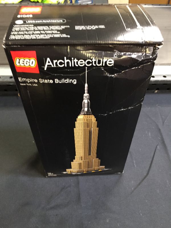 Photo 2 of LEGO Architecture Empire State Building 21046 New York City Skyline Architecture Model Kit for Adults and Kids, Build It Yourself Model Skyscraper (1767 Pieces)
(BRAND NEW, MINOR DAMAGES TO PACKAGING FROM EXPOSURE)