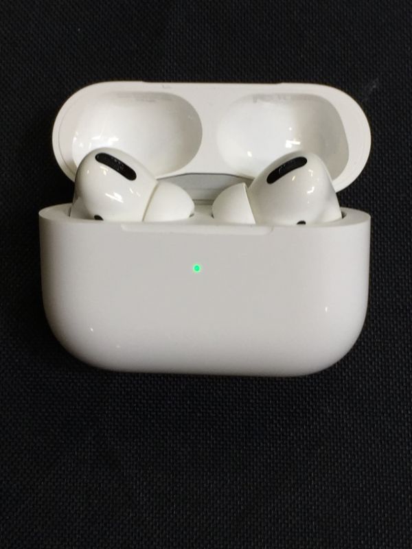 Photo 2 of Apple AirPods Pro. (MISSING BOX AND CHARGER, EAR WAX ON ITEM FROM PRIOR USE)