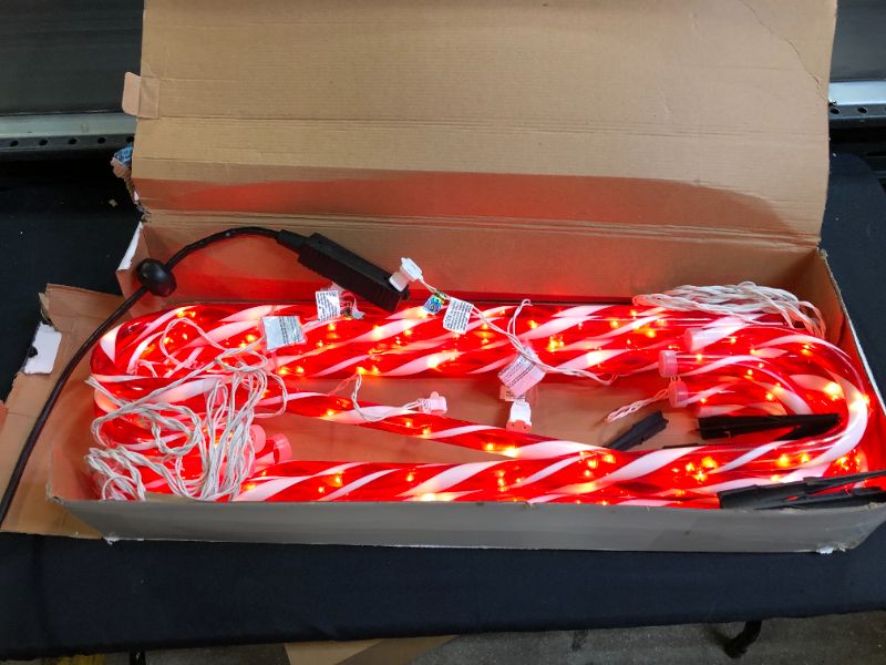 Photo 1 of generic candy cane lights 12 pack 