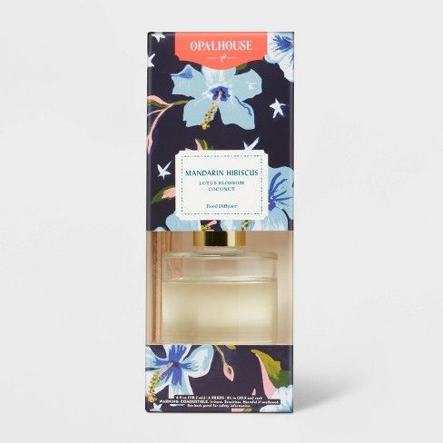 Photo 1 of 118.3ml Boxed Moonlit Hibiscus Reed Diffuser Set - Opalhouse™

