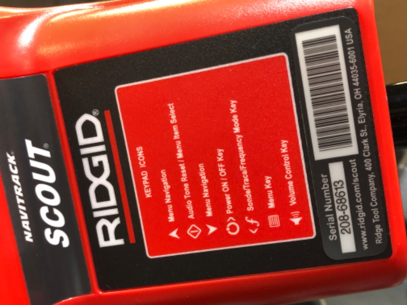 Photo 16 of RIDGID 19238 NaviTrack Scout Locator, Underground Pipe Locator and Underground Cable Location Device & 16728 Remote Transmitter (512 Hertz Sonde) for Underground Pipe Location,Red/Black,Small 
