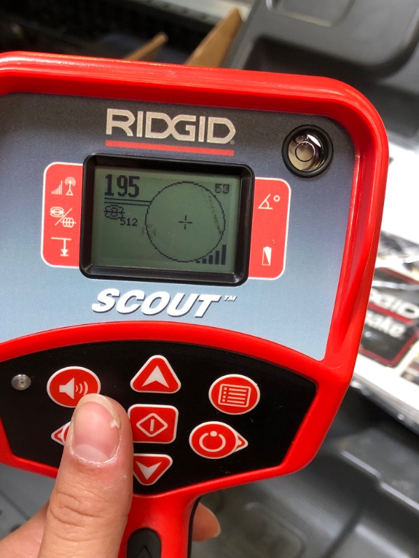 Photo 6 of RIDGID 19238 NaviTrack Scout Locator, Underground Pipe Locator and Underground Cable Location Device & 16728 Remote Transmitter (512 Hertz Sonde) for Underground Pipe Location,Red/Black,Small 
