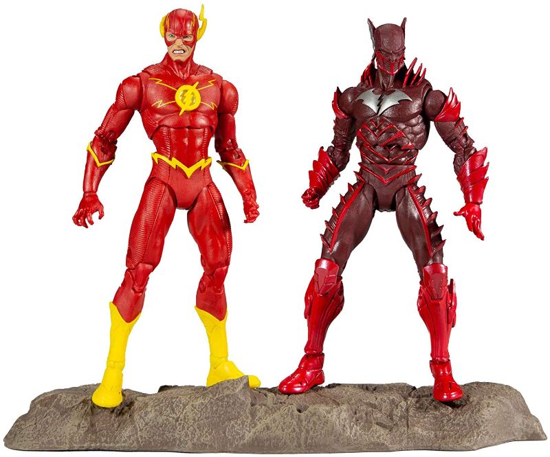 Photo 1 of McFarlane Toys DC Multiverse Earth -52 Batman (Red Death) and The Flash 7" Action Figure Multipack FACTORY SEALED 
