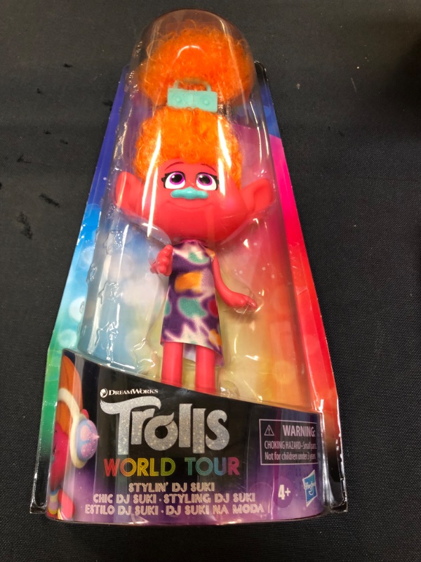 Photo 2 of DreamWorks Trolls Stylin' DJ Suki Doll, Includes Dress and Hair Accessory