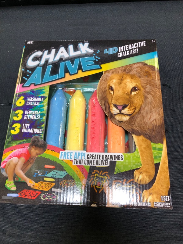 Photo 2 of Chalk Alive by Horizon Group USA, Augmented Reality Chalk Art, Watch A Lion, Tiger & Dolphin Come Alive