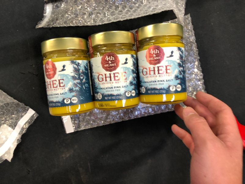 Photo 2 of 3 PK Himalayan Pink Salt Grass-Fed Ghee Butter by 4th & Heart, 9 Ounce, Keto, Pasture Raised, Non-GMO, Lactose Free, Certified Paleo BEST BY 3/22/22
