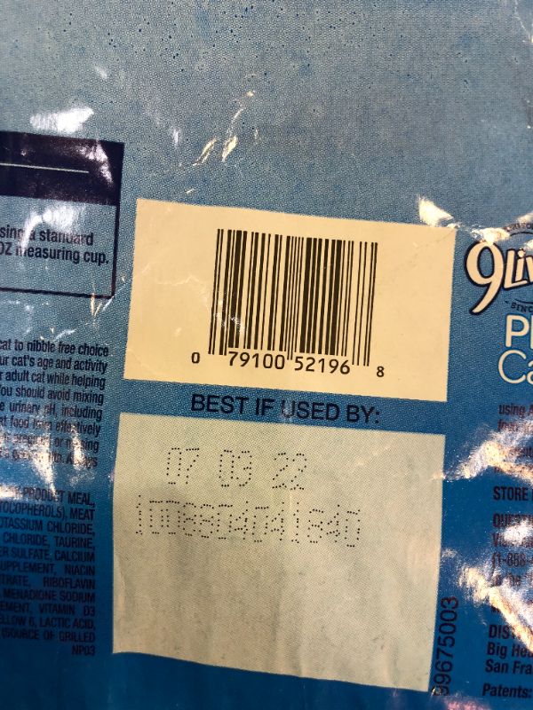 Photo 3 of 9Lives Dry Cat Food 12 LB- best by 7/3/22
