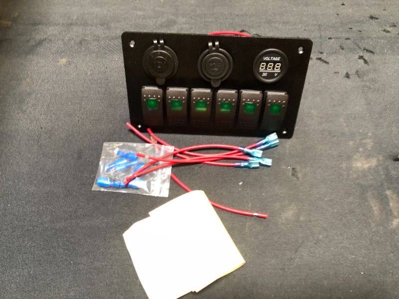 Photo 1 of generic 6 gang rocker switch panel