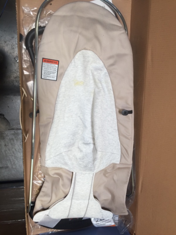 Photo 3 of Babybjorn Balance Soft Bouncer - Beige/Gray, Jersey Cotton