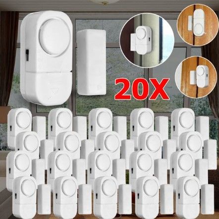 Photo 1 of 20 Pack Wireless Home Door Window Entry Burglar Security Alarm Magnetic Sensor
