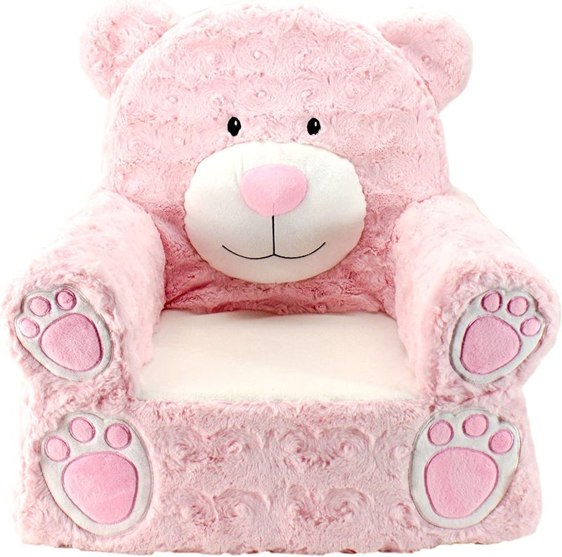 Photo 1 of Animal Adventure - Sweet Seats - Pink Bear Children's Plush Chair
