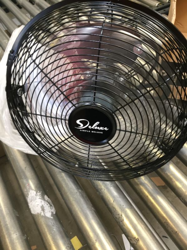 Photo 3 of Simple Deluxe HIFANXFLOOR12 12 Inch 3-Speed High Velocity Heavy Duty Metal Industrial Floor Fans