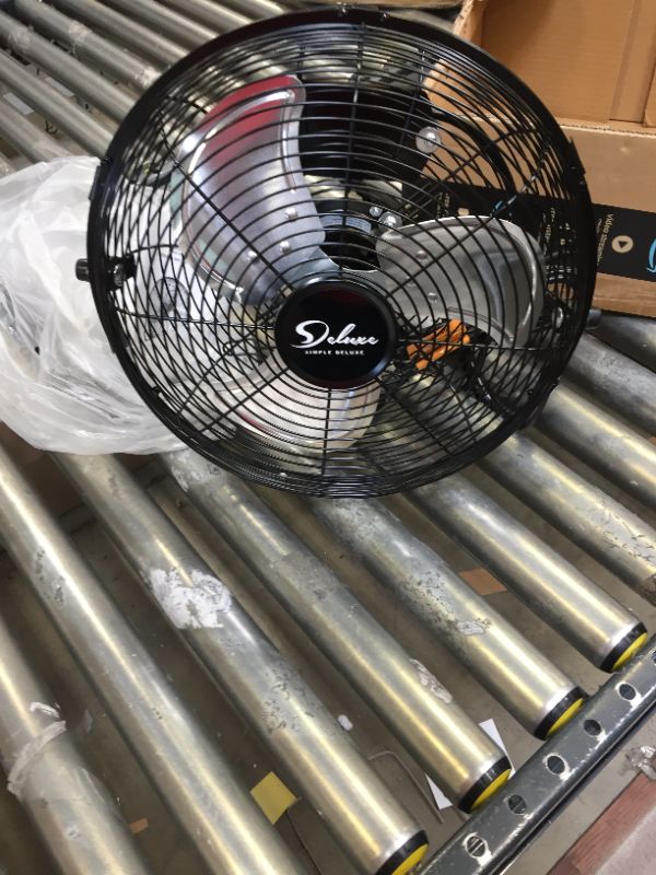 Photo 2 of Simple Deluxe HIFANXFLOOR12 12 Inch 3-Speed High Velocity Heavy Duty Metal Industrial Floor Fans