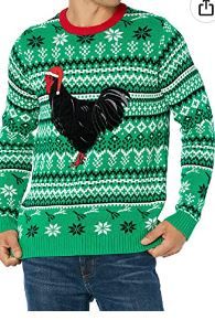 Photo 1 of Blizzard Bay Men's Ugly Christmas Sweater Birds---------(LARGE)
