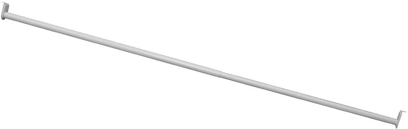 Photo 1 of Design House 205849 Adjustable Closet Rod, 72"-120", White, inch to 120-inch
