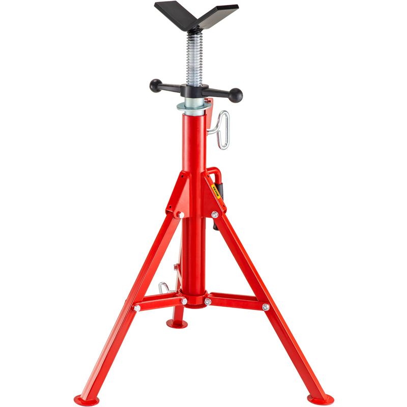 Photo 1 of Fold-a-Jack V-Head High Pipe Stand, Pipe Capacity 12", Height 28"-52"
