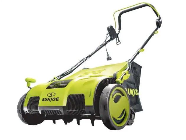 Photo 1 of 15 in. 13 Amp Electric Lawn Dethatcher with Collection Bag
