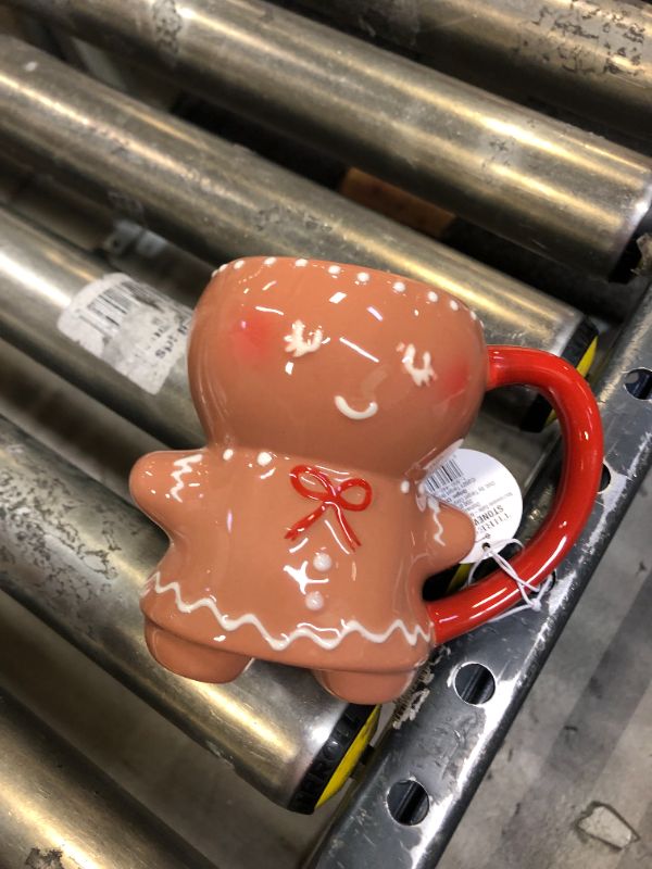 Photo 1 of 6 pack 10oz Stoneware Gingerbread Woman Mug - Threshold
