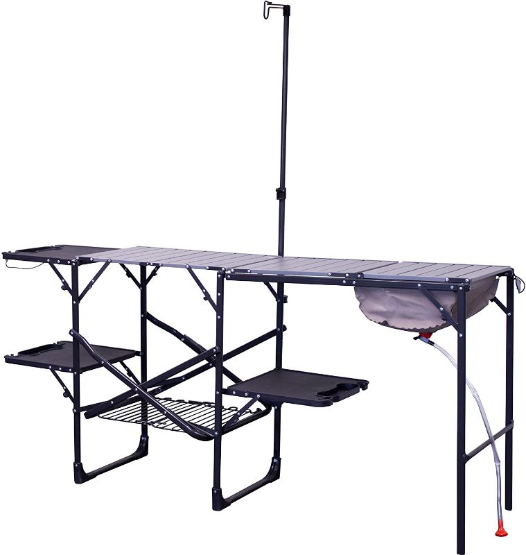 Photo 1 of GCI Outdoor Master Cook Station Portable Camp Kitchen Outdoor Folding Table
