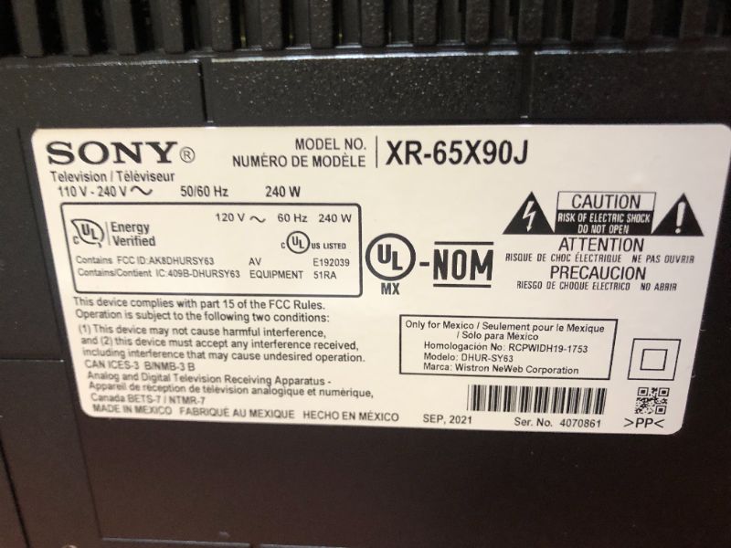 Photo 8 of Sony X90J 65 Inch TV: BRAVIA XR Full Array LED 4K Ultra HD Smart Google TV with Dolby Vision HDR and Alexa Compatibility XR65X90J- 2021 Model
