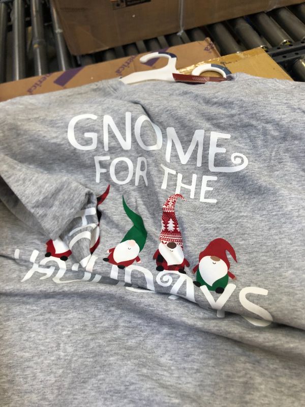Photo 3 of 3 PACK Men's Gnome Matching Holiday Pajama T-Shirt - Wondershop Gray L
