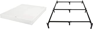 Photo 1 of Amazon Basics Smart Box Spring Bed Base, 5-Inch Mattress Foundation - Full Size, Tool-Free Easy Assembly & Metal Bed Frame, 9-Leg Base for Box Spring and Mattress - Full, 74.5 x 53.5-Inches. 