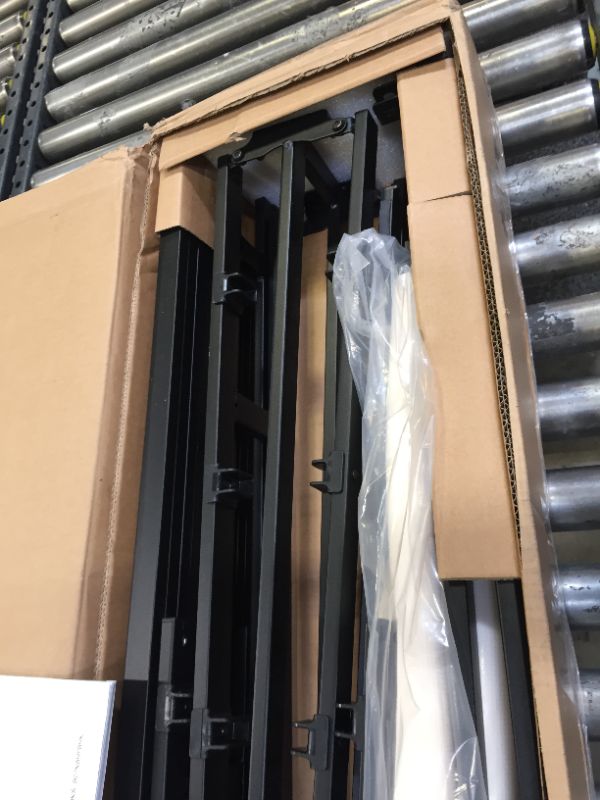 Photo 3 of Amazon Basics Smart Box Spring Bed Base, 5-Inch Mattress Foundation - Full Size, Tool-Free Easy Assembly & Metal Bed Frame, 9-Leg Base for Box Spring and Mattress - Full, 74.5 x 53.5-Inches. 