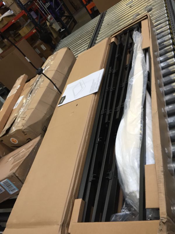Photo 4 of Amazon Basics Smart Box Spring Bed Base, 5-Inch Mattress Foundation - Full Size, Tool-Free Easy Assembly & Metal Bed Frame, 9-Leg Base for Box Spring and Mattress - Full, 74.5 x 53.5-Inches. 
