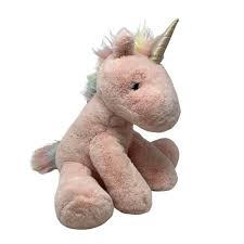 Photo 1 of Animal Adventure Eunice Unicorn Soft Pink Plush Stuffed Animal Toy
