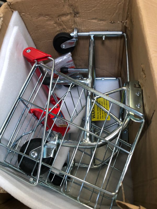 Photo 2 of Melissa & Doug Toy Shopping Cart With Sturdy Metal Frame. Box Packaging Damaged, Item is New
