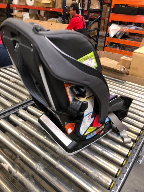 Photo 2 of Graco SlimFit 3 in 1 Car Seat, Slim & Comfy Design Saves Space in Your Back Seat, Annabelle. Missing Cups, Scratches and Scuffs on Item. Box Packaging Damage. Cut in item Side